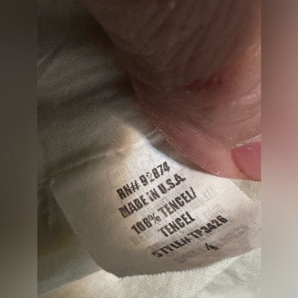 Ella Moss Long White Linen Maxi Halter Summer Dress Lace Detail Size 4 - Picture 9 of 11